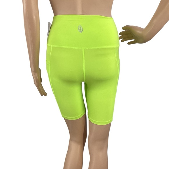 FP Movement Epic Bike Shorts Neon Lime Green Size XS - Picture 5 of 7